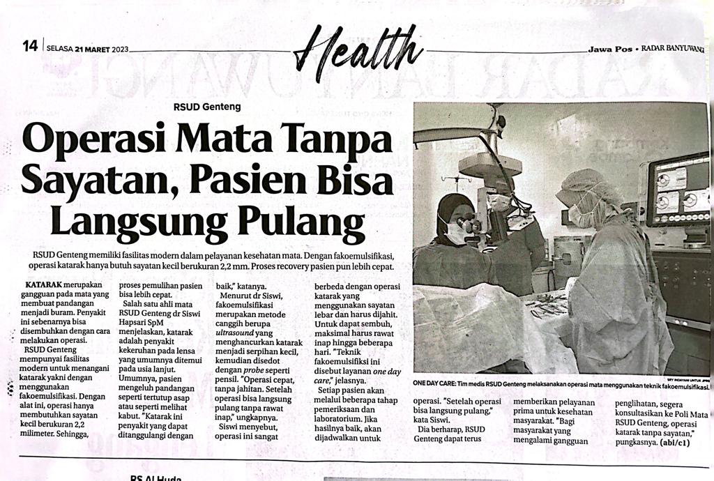 Operasi Mata Tanpa Sayatan