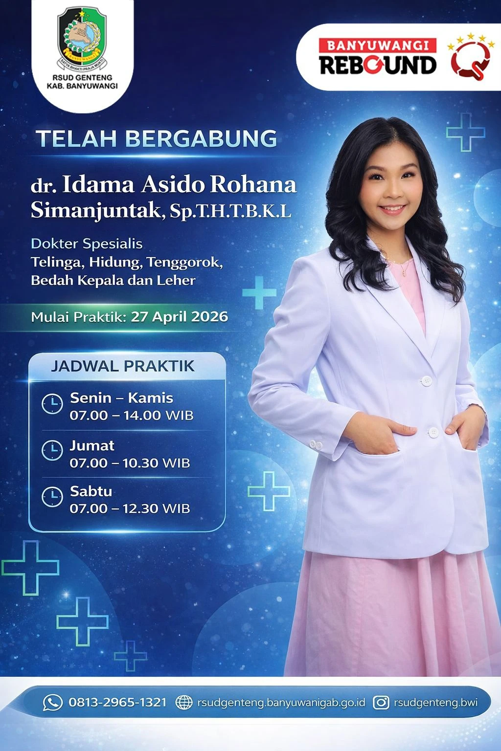 RSUD Genteng Kabupaten Banyuwangi kembali menghadirkan layanan kesehatan spesialistik untuk masyarakat Banyuwangi dan sekitarnya