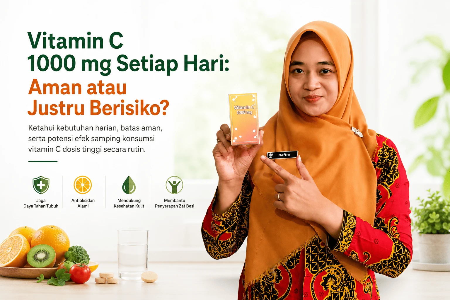 Vitamin C 1000 mg Setiap Hari : Aman atau Justru Berisiko?
