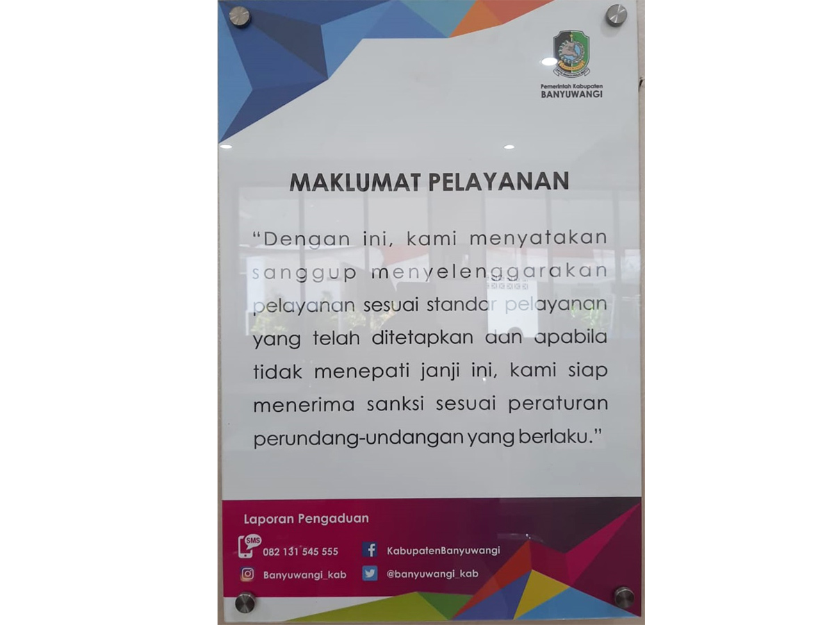 Maklumat RSUD Genteng Banyuwangi